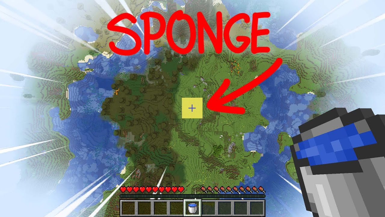 can you MLG water bucket on sponge?