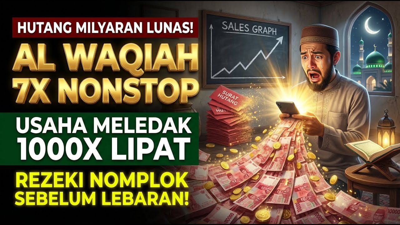 DAHSYATNYA MALAM! Dzikir Al Waqiah 7x Pengundang Rezeki Bulan Suci
