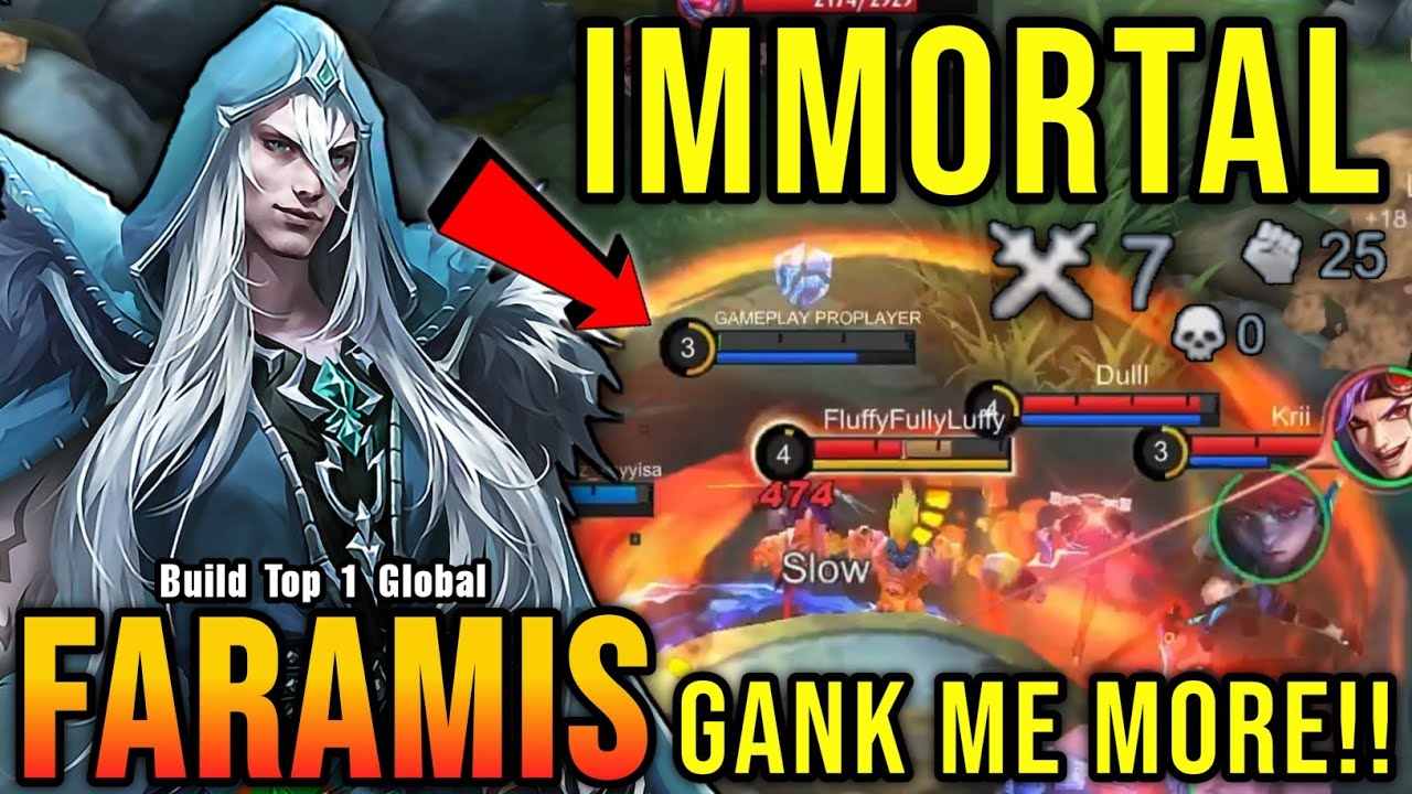 Gank Me More!! Faramis Best Build 100% IMMORTAL - Build Top 1 Global Faramis ~ MLBB