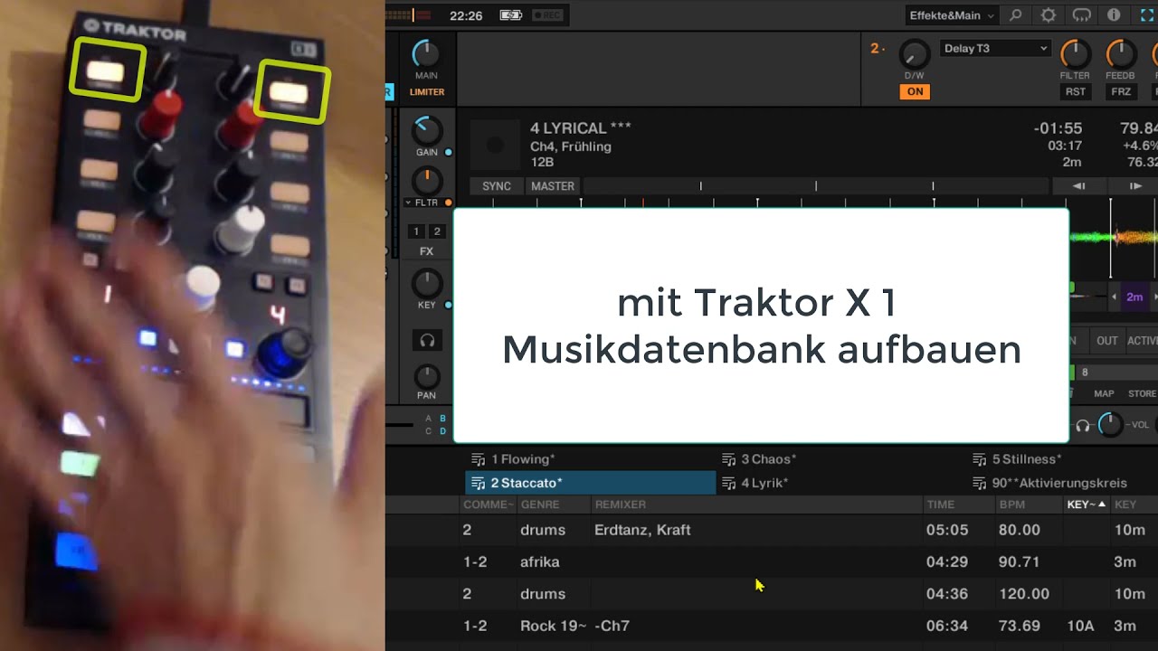 Mit Traktor X1 Musik Datenbank aufbauen