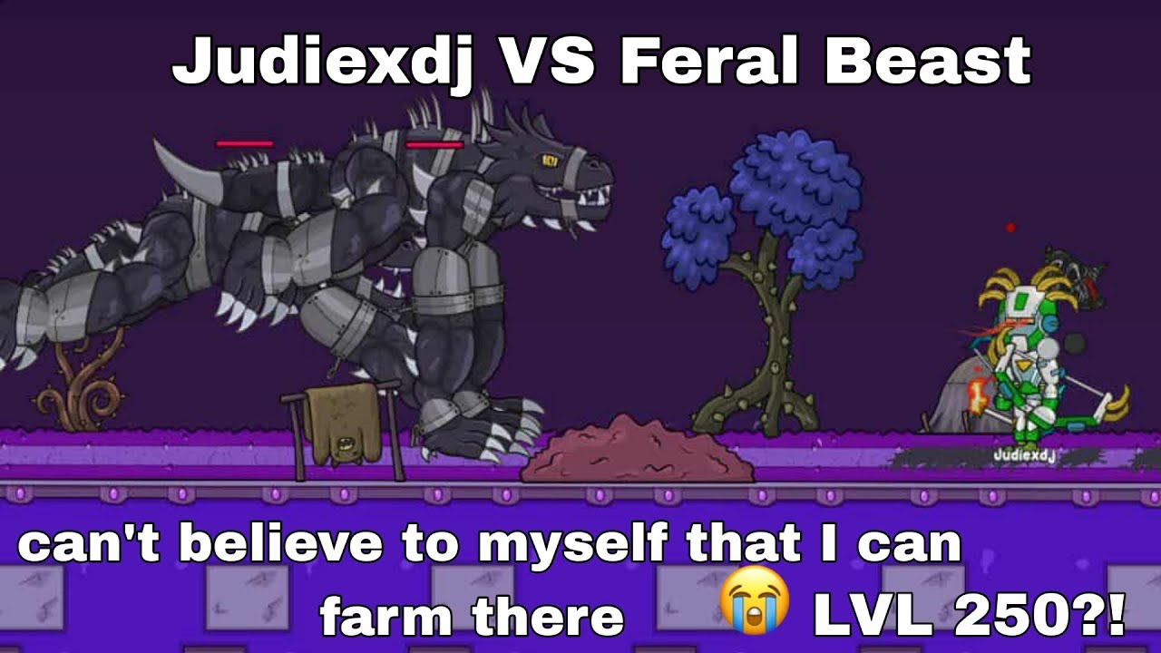 What it looks like A LVL 250 Archer Farming in Feral Beast - HELMET HEROES REBORN