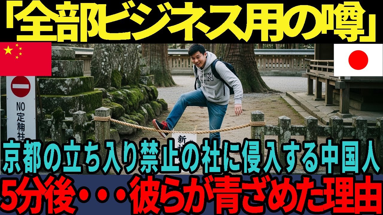 【海外の反応】「金儲け狙いの噂だろ」京都で立入禁止と明示された社に入り込む中国人5分後・・・彼らが青ざめた理由