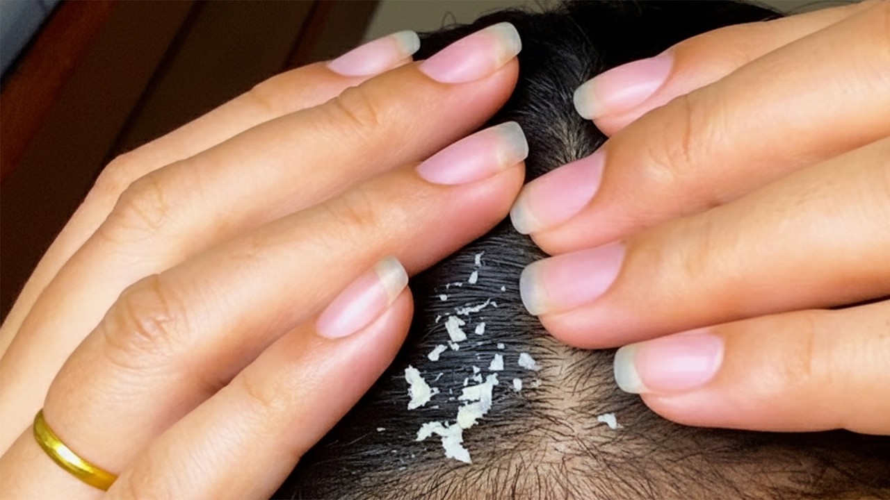 Ultimate Flake Hunt: Long Nails & Tweezers ASMR Scalp #S0028