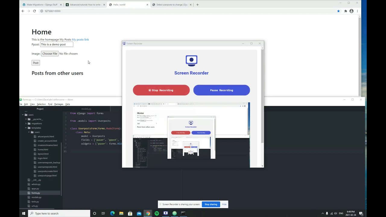 How to add an image to a form in django