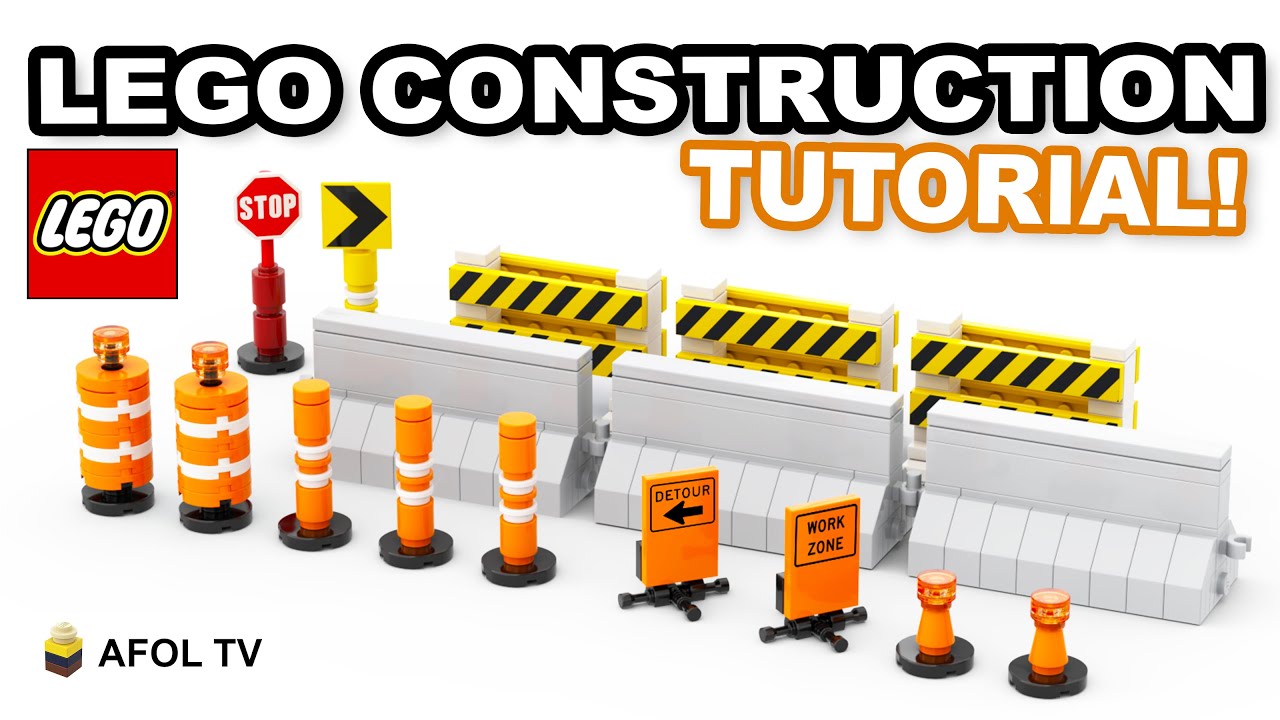 How to Build LEGO City Construction Objects (EASY TUTORIAL!)