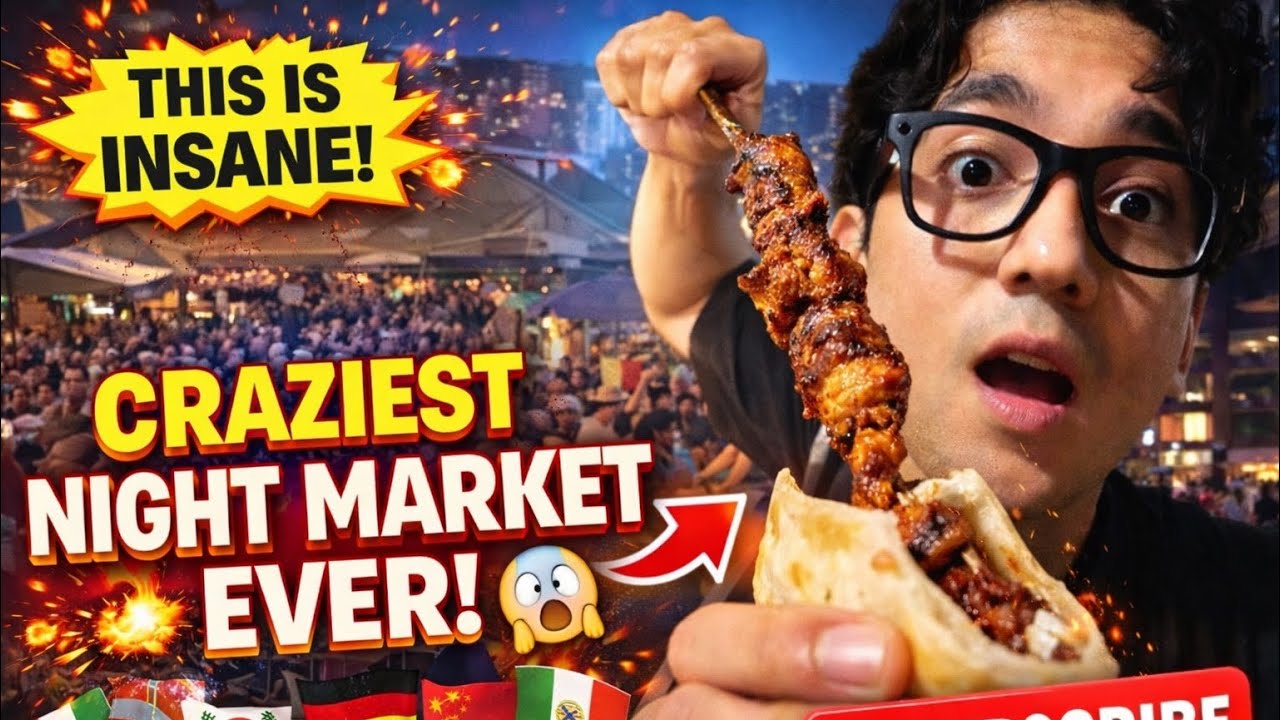 I Wasn’t Ready for Melbourne’s Craziest Night Market 😳🔥