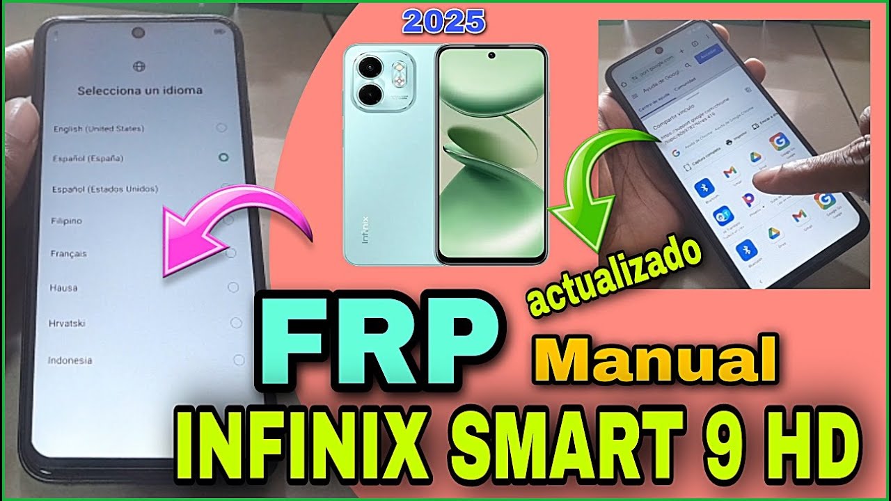 Frp Infinix Smart 9 HD| Año 2025 | Cuenta Google Manual Infinix
