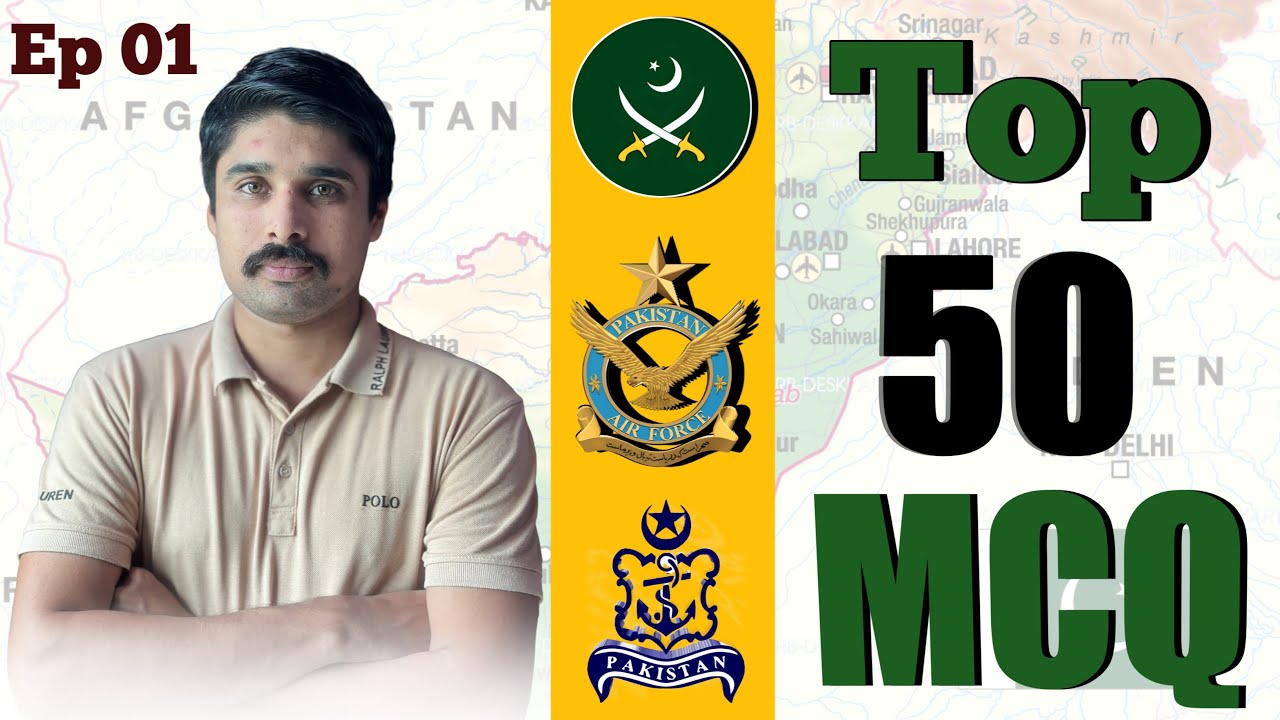 Ep 01 Pakistan Army, Navy & AirForce Most Repeated Questions | Pro Genius Students