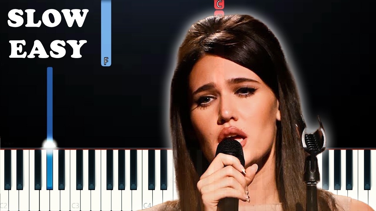 SIENNA SPIRO - Die On This Hill (SLOW EASY PIANO TUTORIAL)