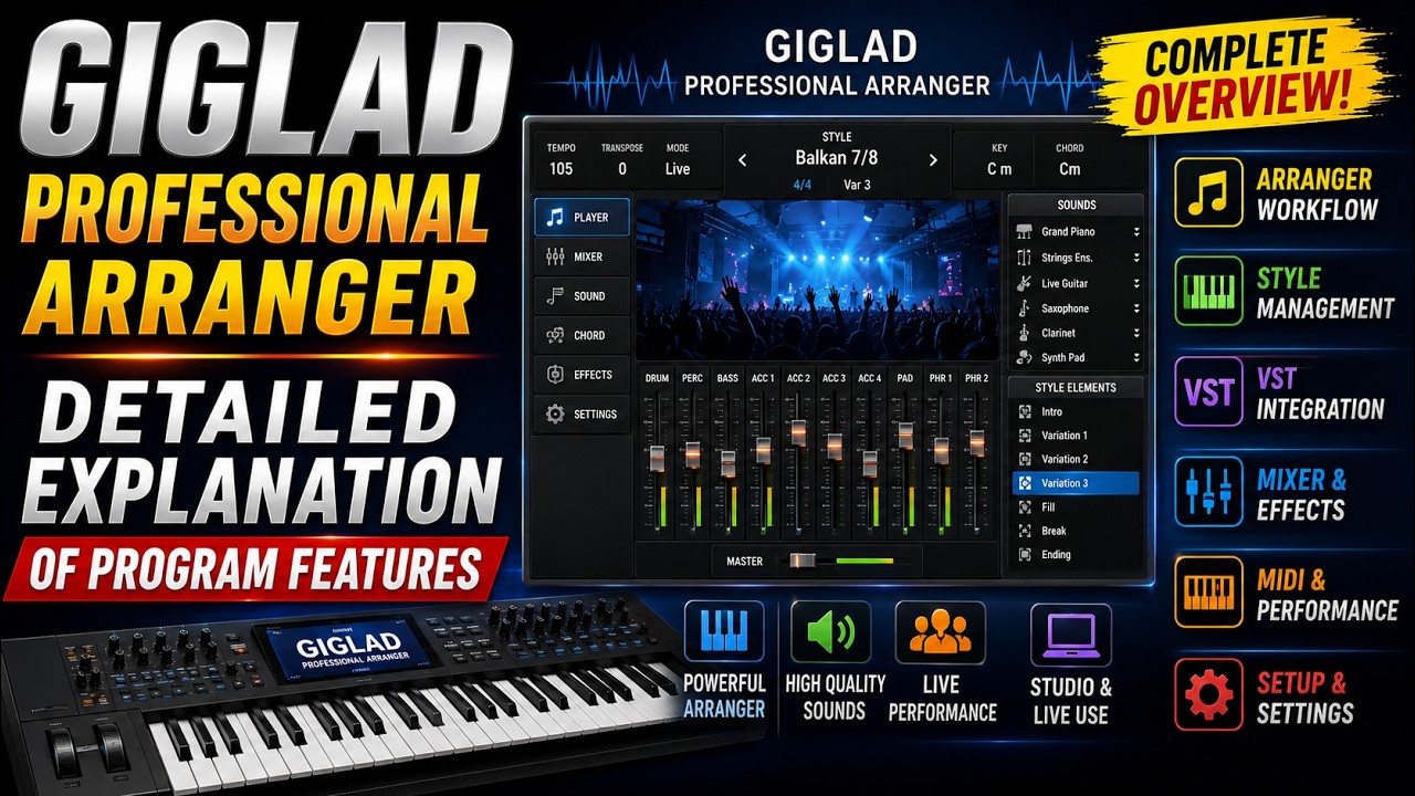 🎹 🎼Giglad – Styles from Ketron SD1, Midjay, VA7, Ketron XD9 and More