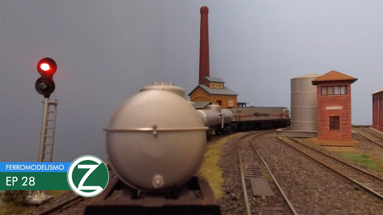 Trem de Combustível #Fepasa na #MaqueteDoCaza - GoPro | Ferromodelismo Ep. 28