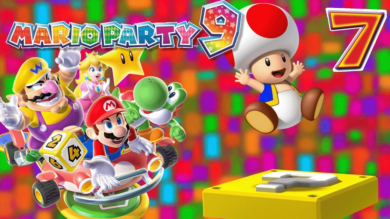 Mario Party 9 (Nintendo Wii) - Episode 7 - Toad Road (Party Mode) (Blind)