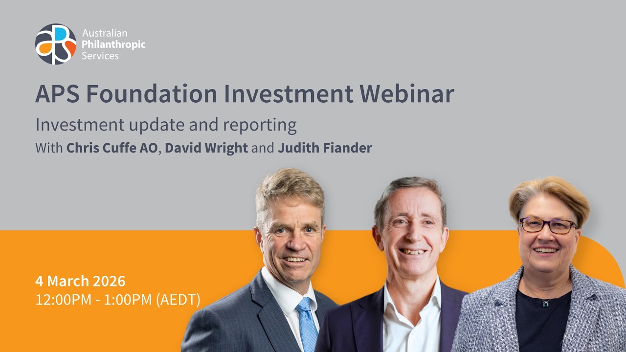 APS Foundation Investment Webinar - March 2026