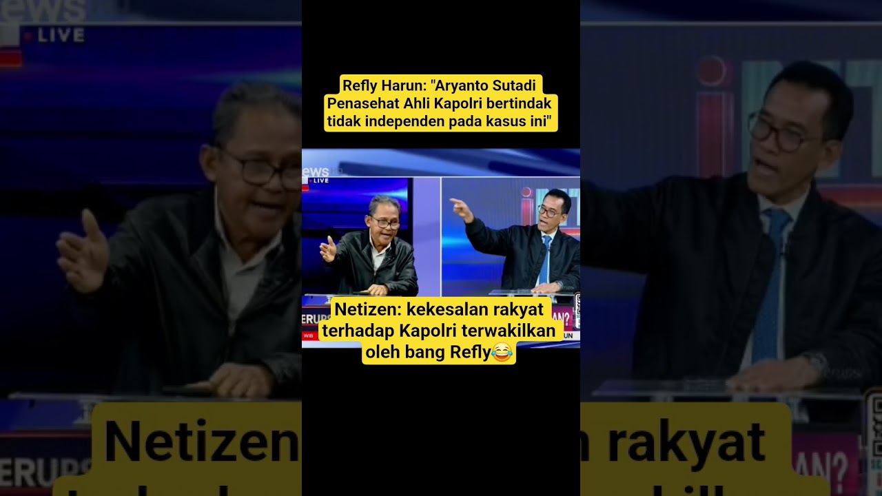 Aryanto bertindak tidak independen #shorts #reflyharun #aryantosutadi #kapolri #jokowi #beritaviral