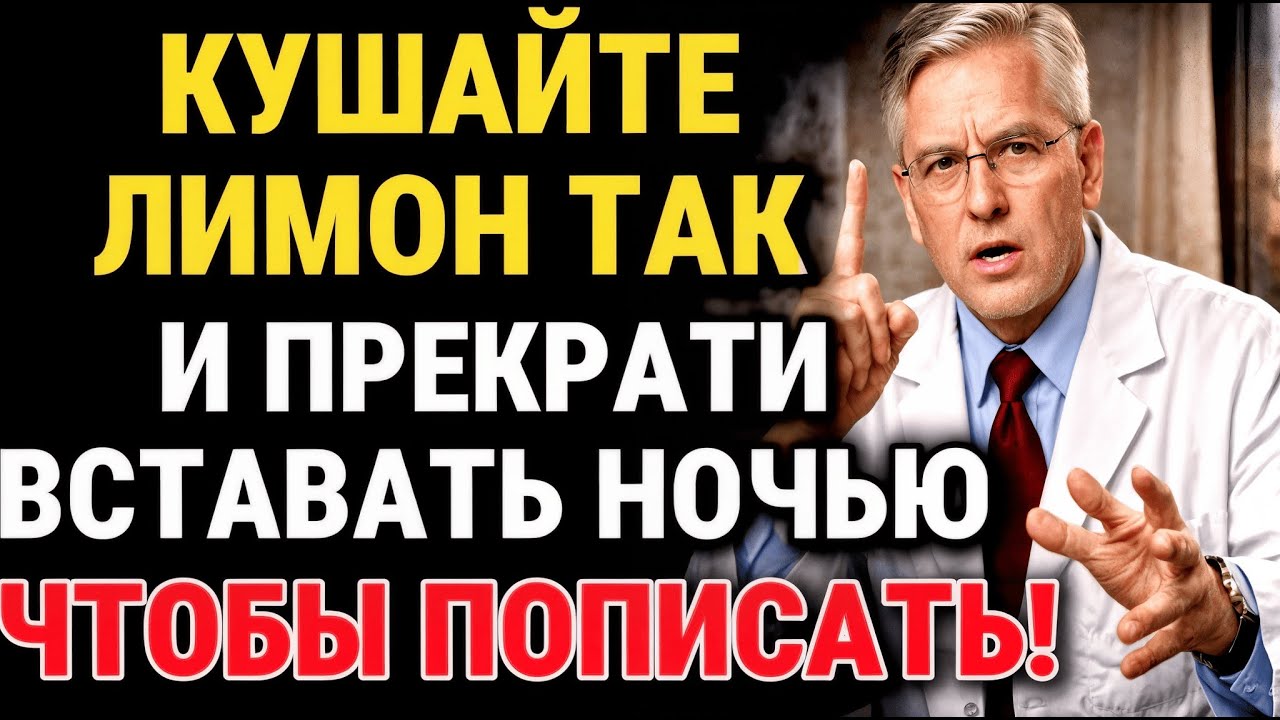 Проблемы С НОЧНЫМ Мочеиспусканием? ЕШЬ ЛИМОН ТАК Для КРЕПКОГО Сна!