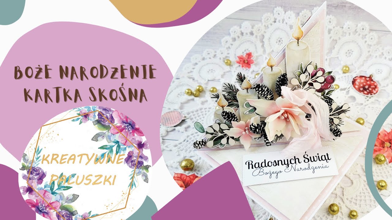 Boże Narodzenie - Kartka skośna