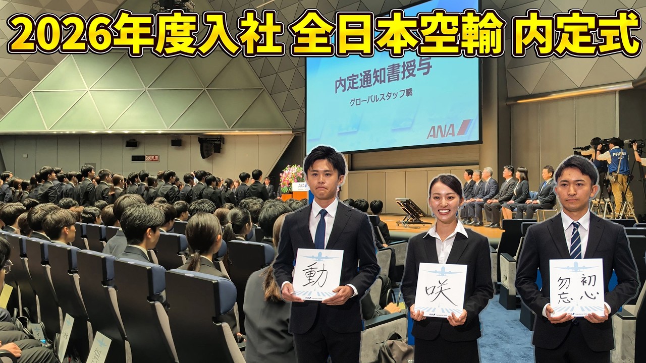 【819名の未来】ANAがコロナ前水準に完全回復！社長が熱弁した「安全運航」の絶対条件【2026年度入社 全日本空輸 内定式】