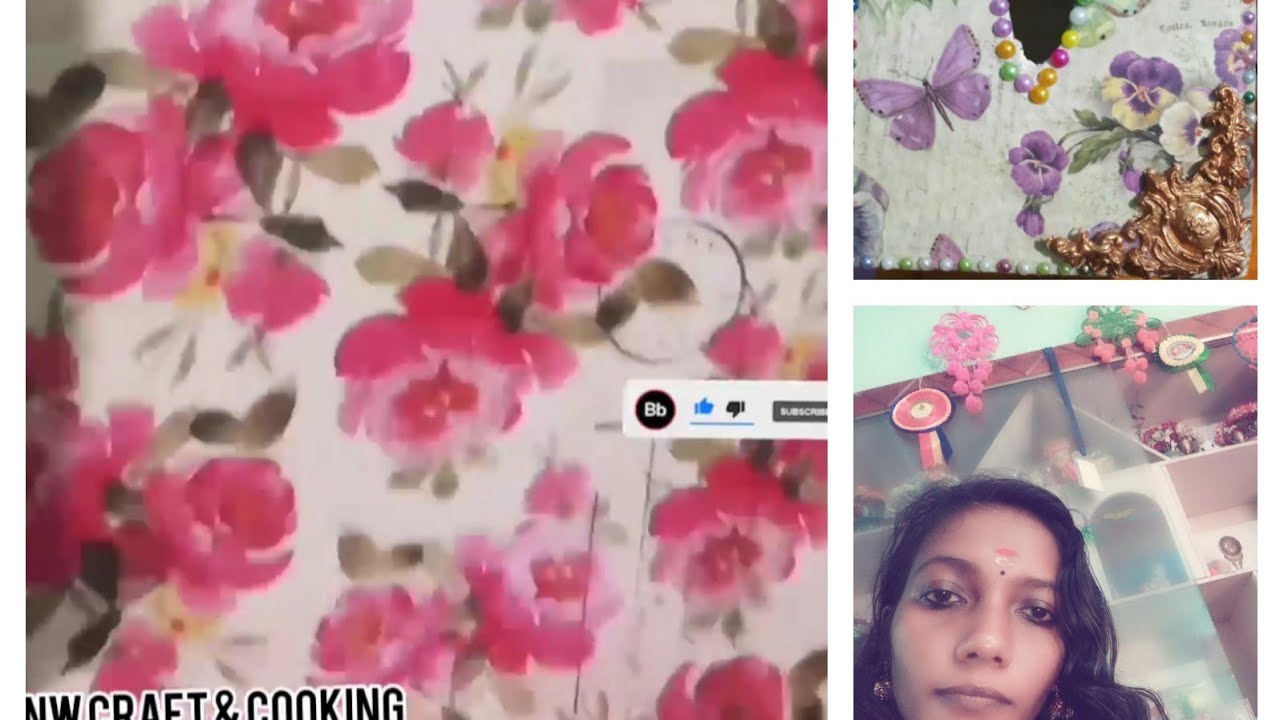 Decoupage On Cardboard/ Decoupage art on box/NW Craft & Cooking/