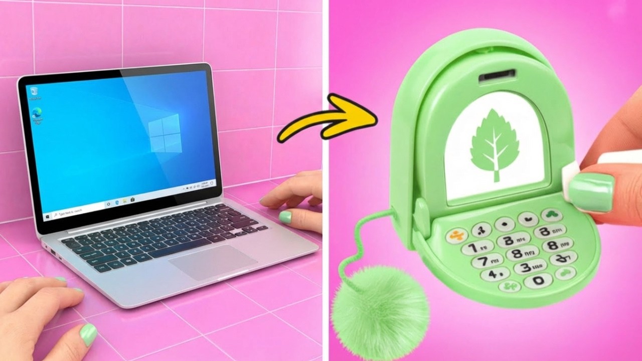 EXTREME DIY MAKEOVER For Dolls: Creative Tiny Things Builds by 123GO! GLOBAL