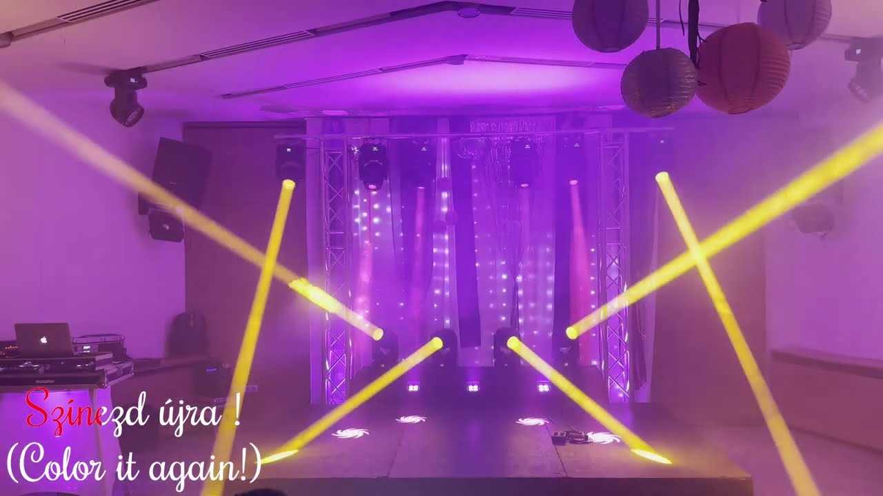 43. Yellow River lighting ( Beam YR-80 & Spot YR-150 )  ( QLC+ 4.13.0 ) (led moving head light)