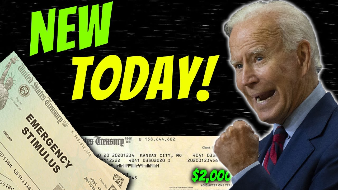 TODAY! $2,000 Stimulus Check Update + Biden ANNOUNCEMENT + Retroactive Payments - Jan 22