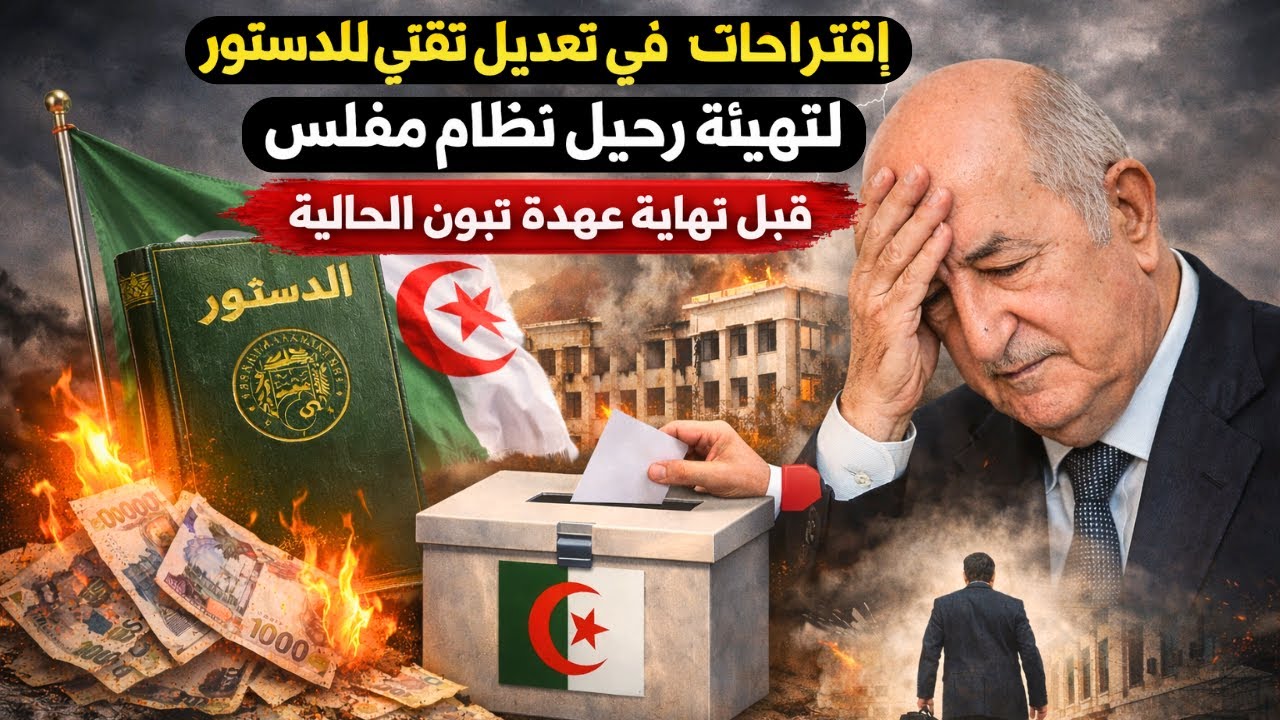 إقتراحات في تعديل تقني للدستور لتهيئة رحيل نظام مفلس قبل نهاية عهدة تبون الحالية