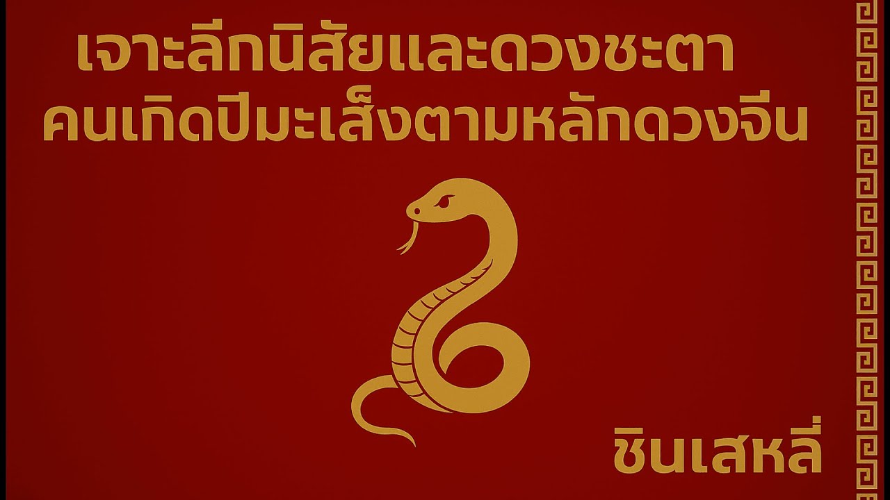 เจาะลึกนิสัยและดวงชะตาคนเกิดปีมะเส็งตามหลักดวงจีน — งูผู้ถือแสงแห่งปัญญาและการเปลี่ยนแปลง