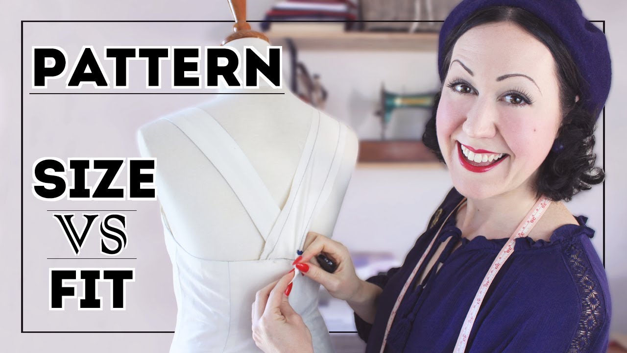 An easy way to look at CUSTOM FITTING SEWING PATTERNS to your body &ndash; Pattern size vs garment fit?