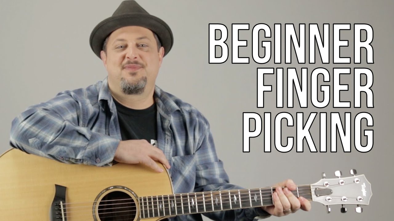 Beginner Fingerpicking Guitar Lesson - How to play Fingerstyle Guitar For a Beginner