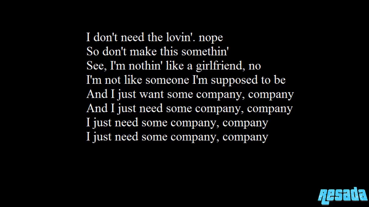 Tinashe Company Lyrics