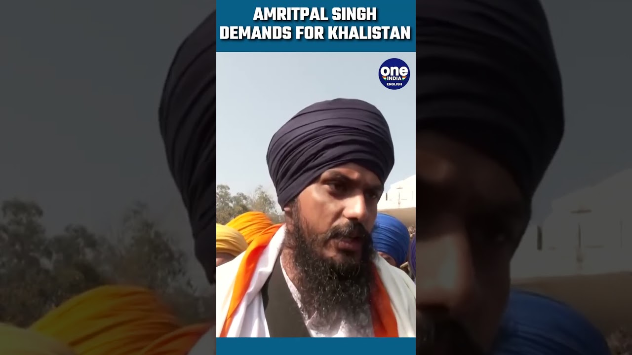 Амритпал Сингх призывает к Халистану, смотрите | Oneindia News