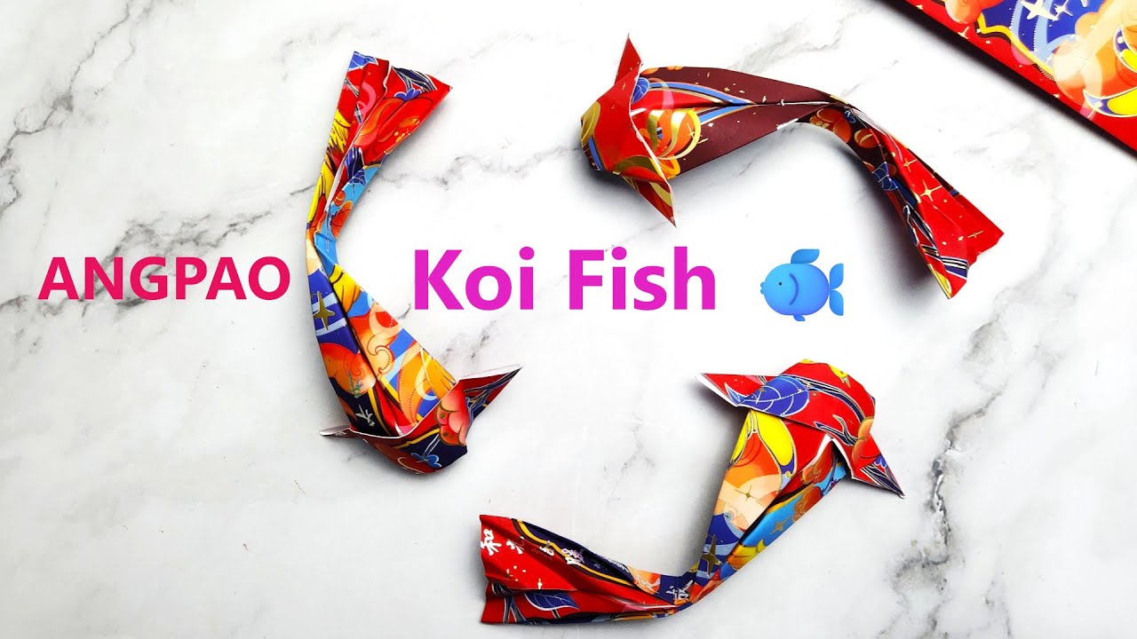 DIY Angpao Koi Fish 🐠 | Easy Chinese New Year Red Packet Folding 新年紅包鯉魚摺紙