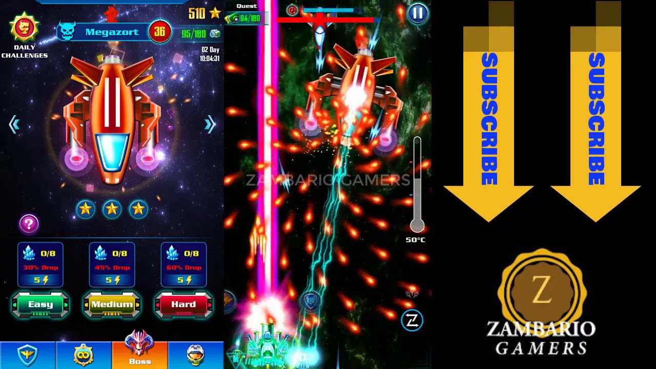 Megazort Alien Shooter | Boss 36 | Campaign Level 144 Boss | Galaxy Attack | Space Shooter