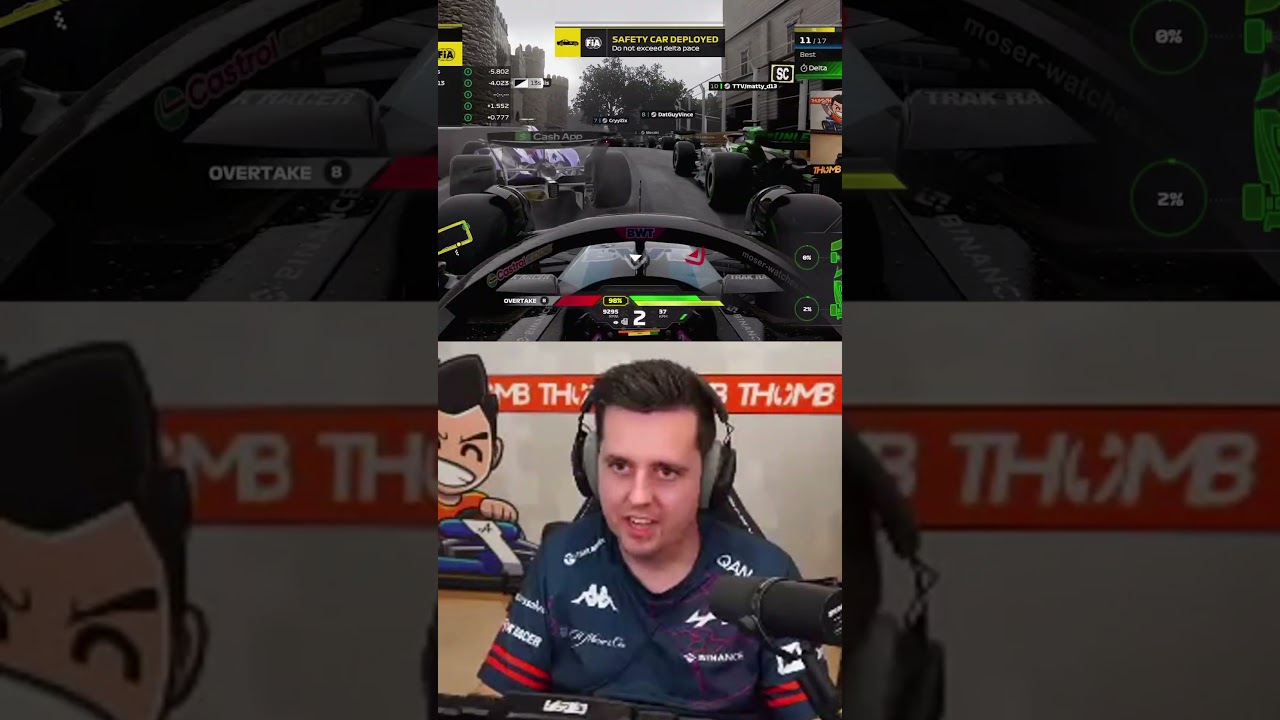 Я стал причиной самой большой аварии в истории F1 Creator Series