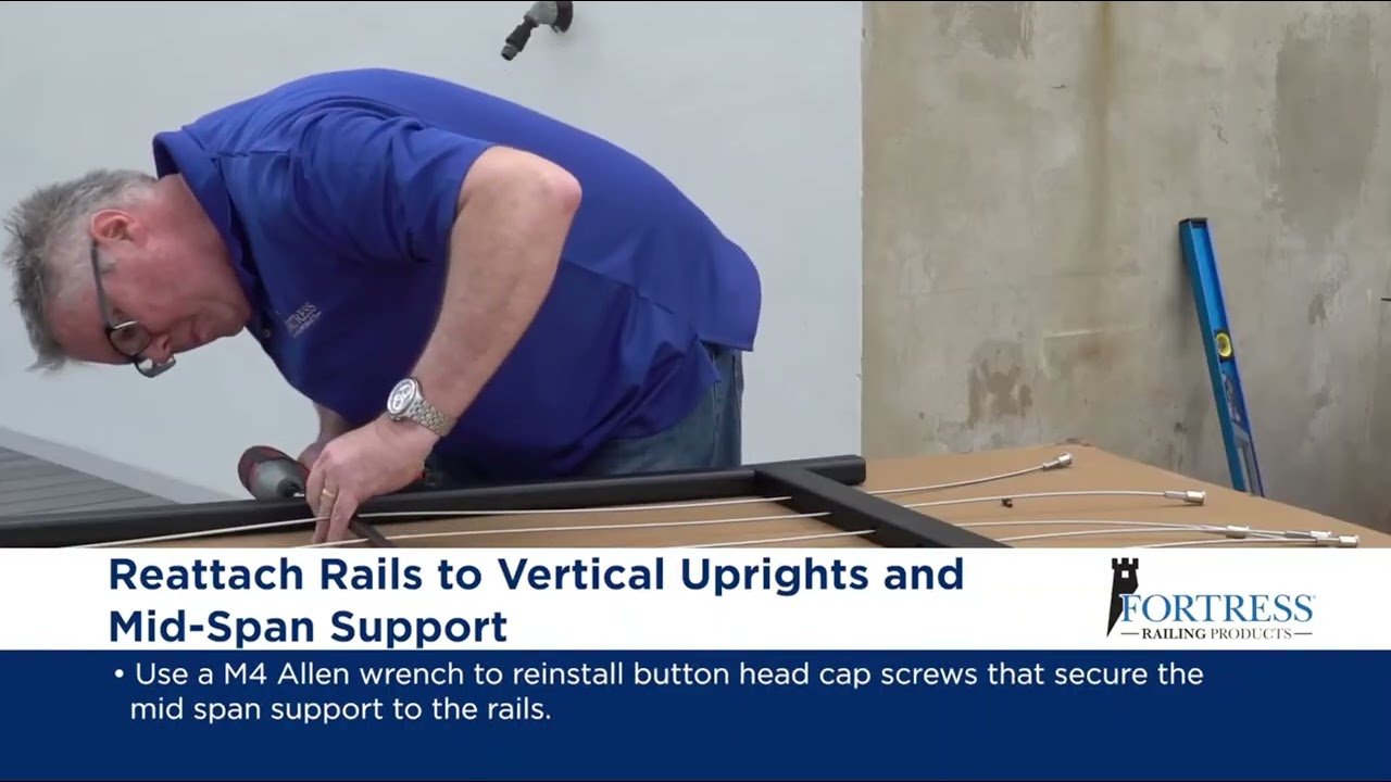 How to Install DeckMart's FE26 H-Series Railing on Stairs Fortress Stair Railing