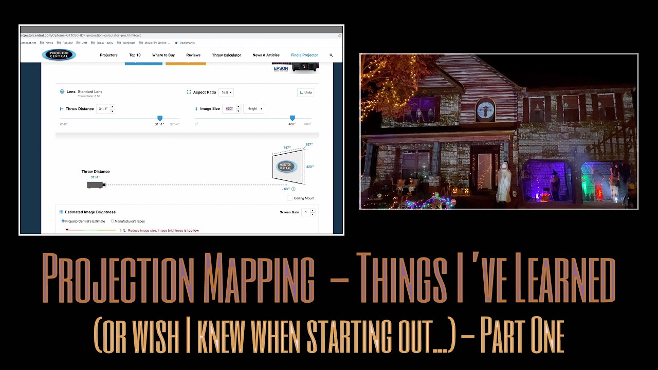 Projection Mapping:  Things I've Learned - Part 1 | Digital Decorating | Halloween Decorating