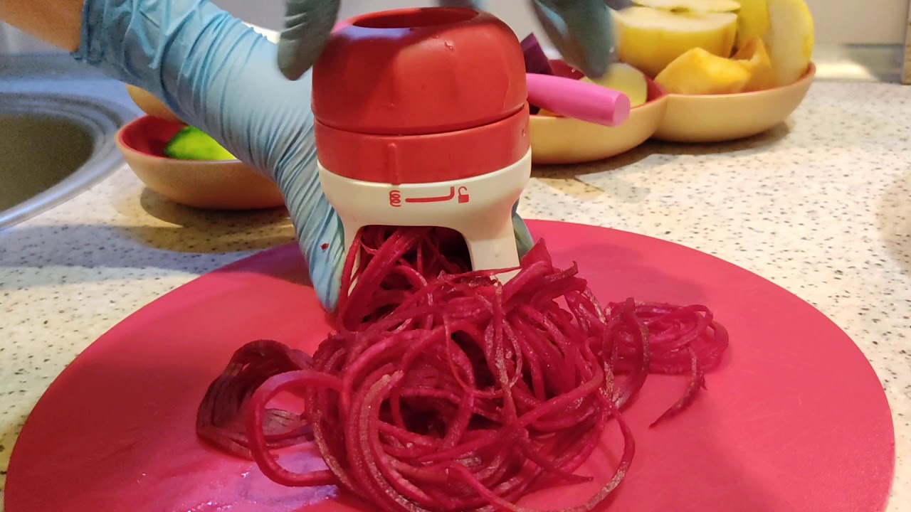 Терка спиралайзер от Tupperware. Делаем  спирали из свеклы