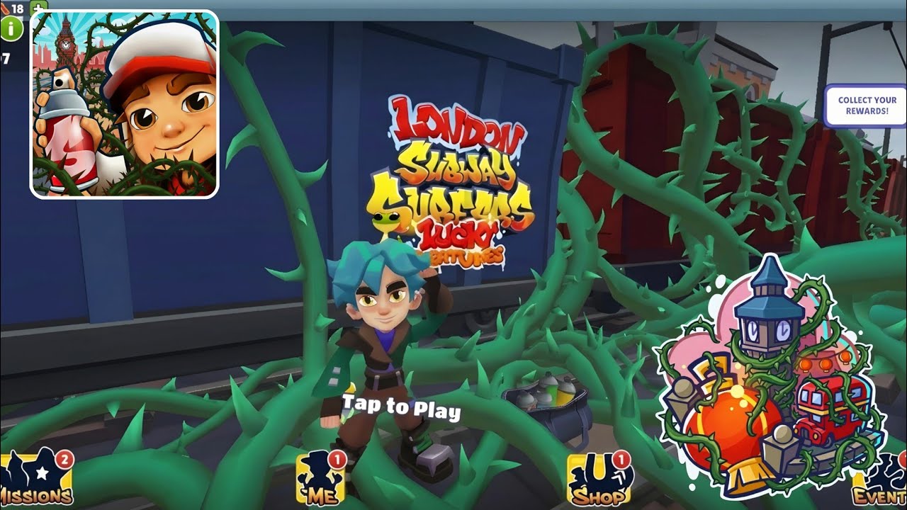 Subway Surfers Plant Invasion Challenge ☘️🌵: But in London 2026 🐦‍🔥🏮| No Floor Challenge |