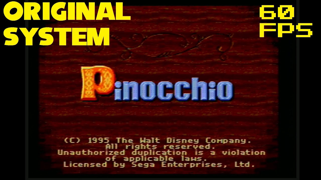 1. (60 FPS Genesis) An Actor's Life for Me - Disney's Pinocchio