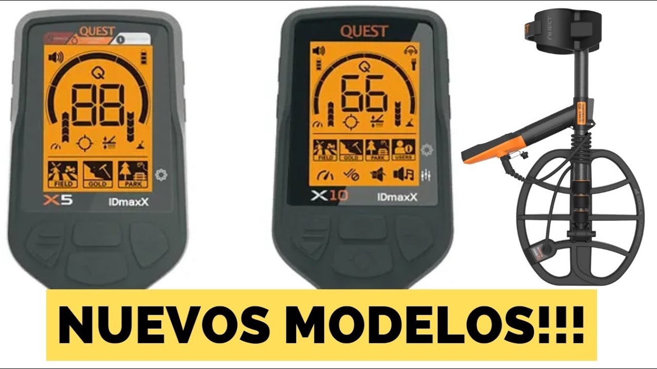 QUEST X5 y X10 IDmaxX! Nuevas versiones, mejoradas! Detector de metales!!!