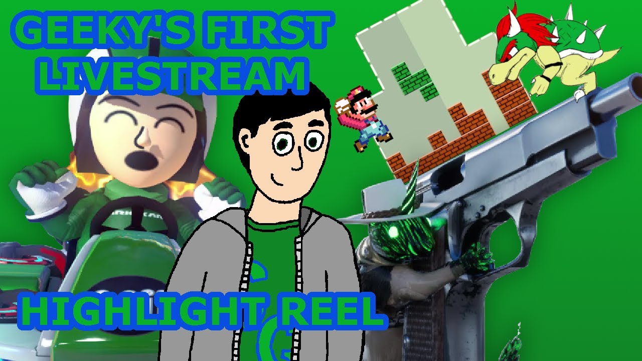 The Geeky Gamer's First Livestream Highlights! (MK8D, Squirrel with a Gun, and more!)