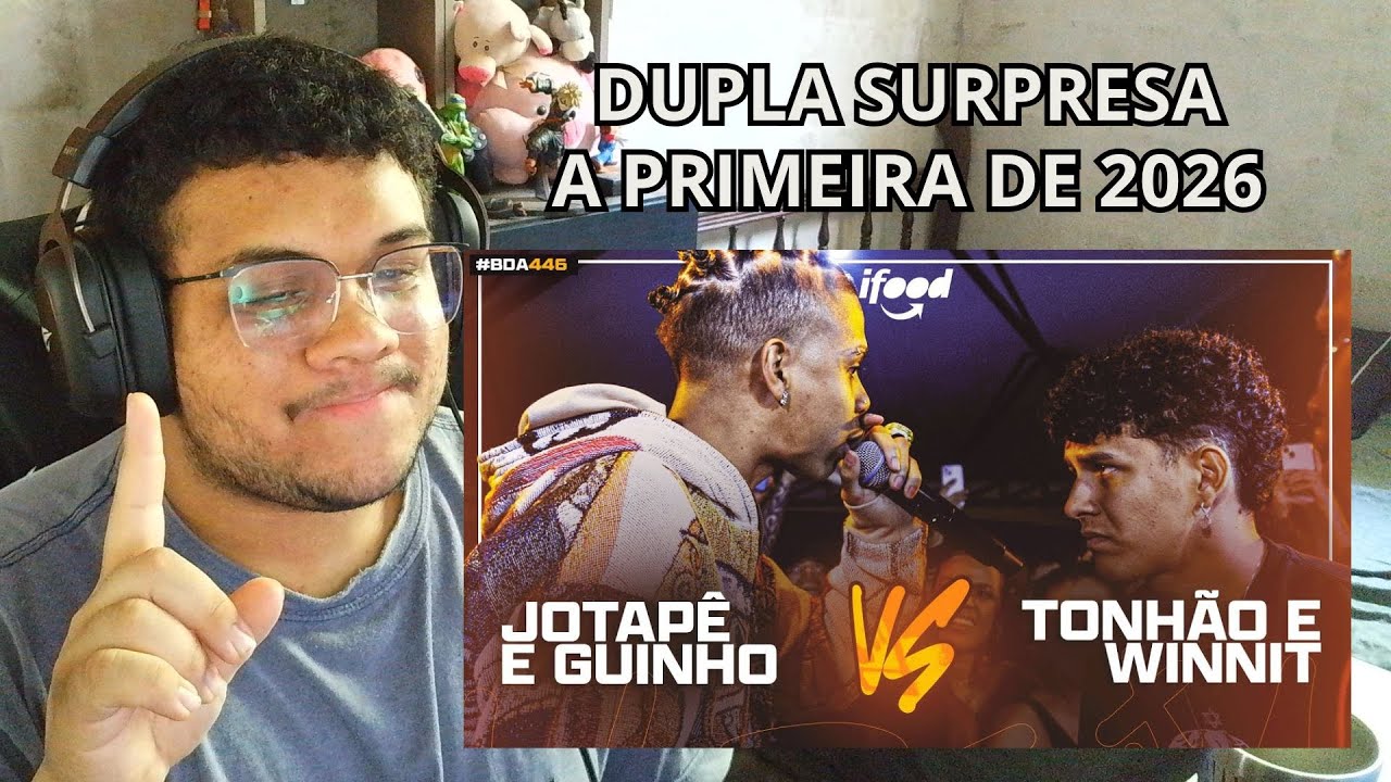 Reaginda a JOTAPÊ E GUINHO X TONHÃO (CE) E WINNIT | PRIMEIRA FASE | BDA 446 (EDIÇÃO DE DUPLAS)