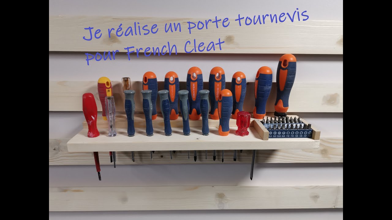 Je fais un porte tournevis pour French Cleat !! (Screwdrivers holder for french cleat)