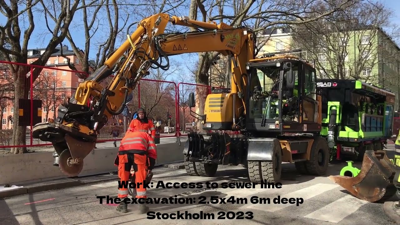 Disarail i arbete i centrala Stockholm