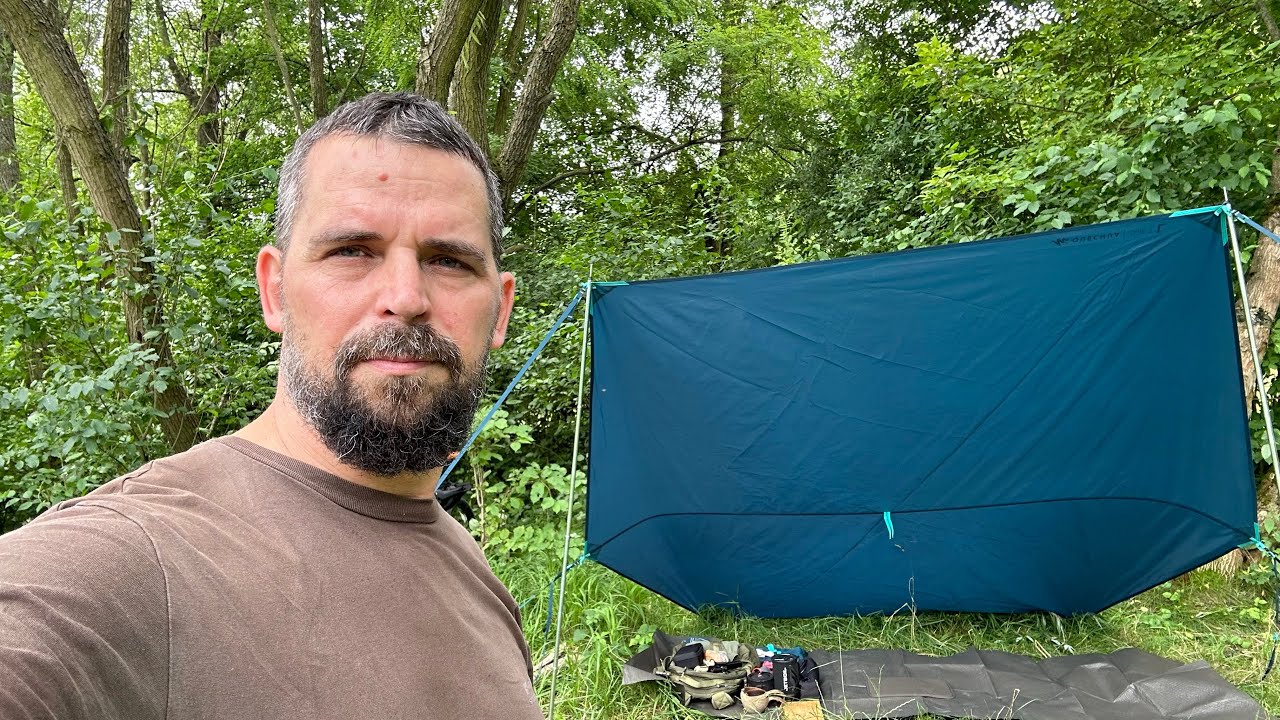 Decathlon Quechua Tarp L, Snídaně u řeky Ostravice // Breakfast by the Ostravice river
