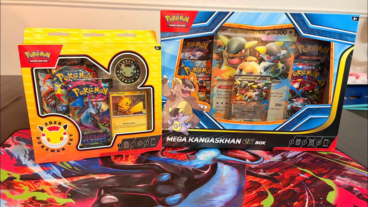 Opening pokemon day 2026 collection + Mega Kanga ex box