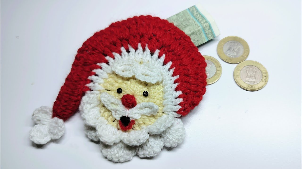 How to make a Santa coin purse..🎄 Cute Christmas gift idea 🎄🎁🎁