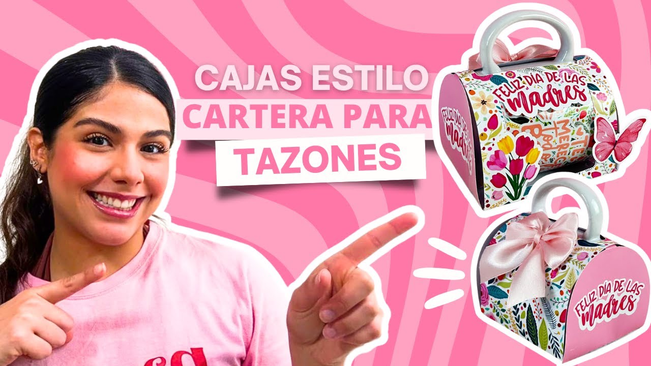 CAJA para TAZAS estilo cartera - Silhouette o Corte Manual ✨