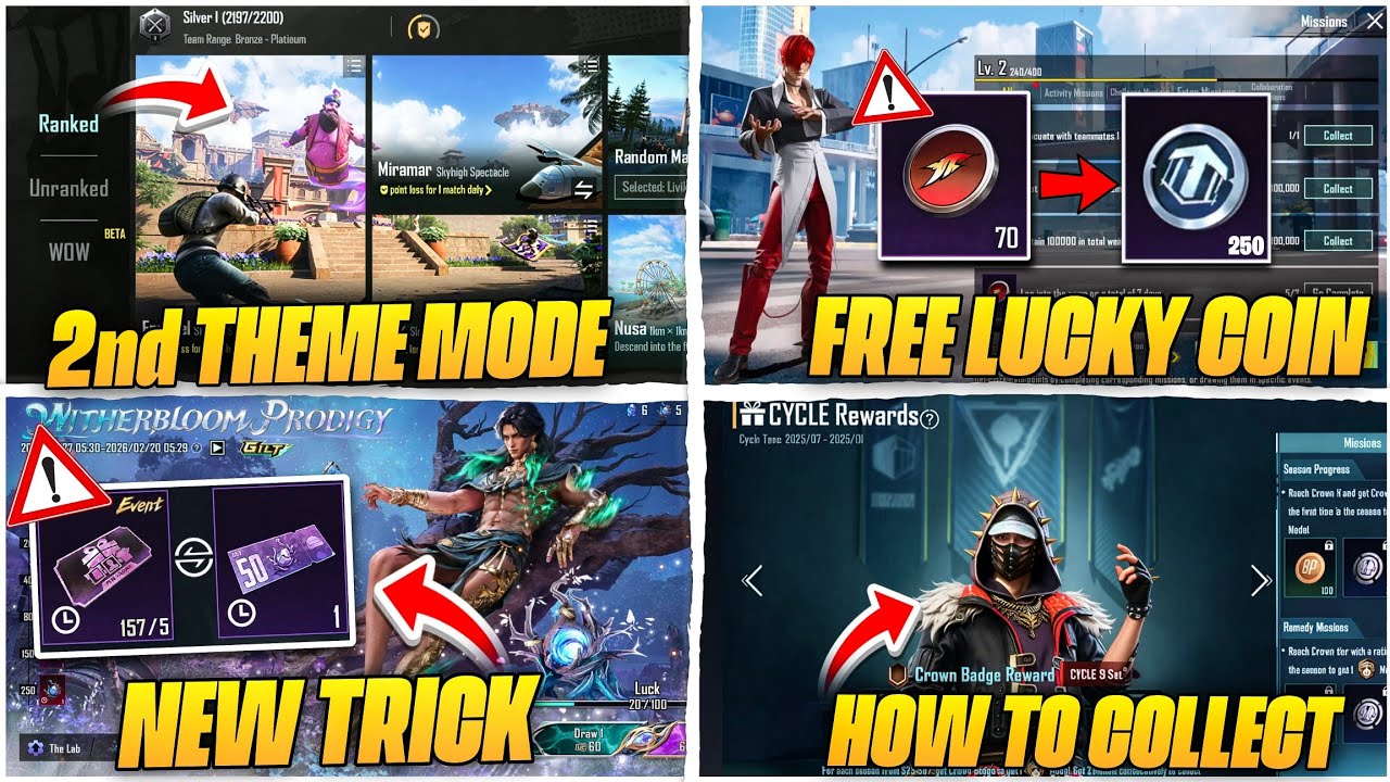 😱 BGMI PRIZE PATH GET 250 FREE LUCKY COIN / PRIZE PATH MISSION / CYCLE 9 REWARD