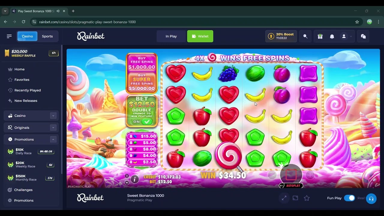 Rainbet - $12.50 a spin!! DEGEN MODE